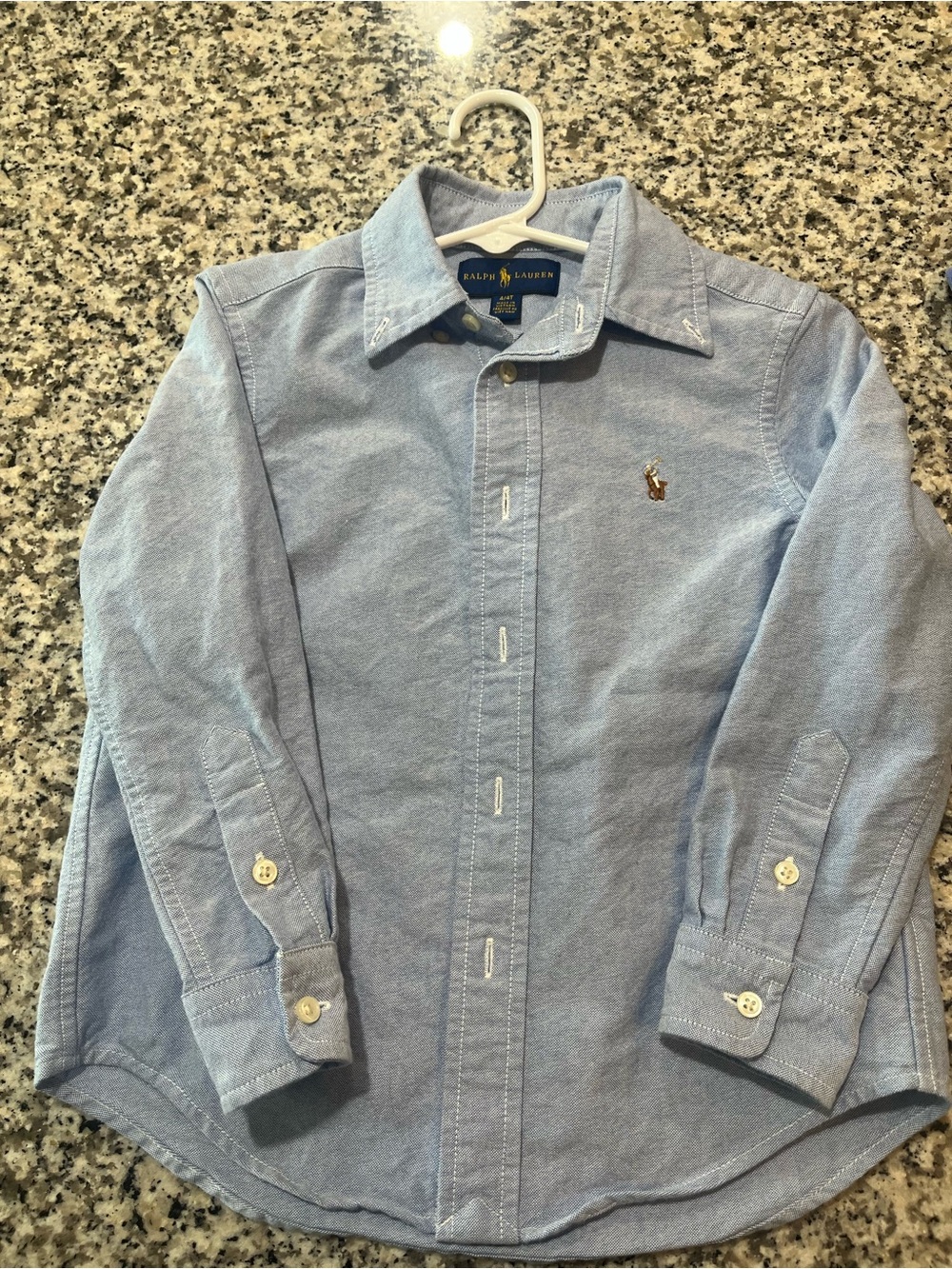 Boys Ralph Lauren Light Blue Oxford Button-Down Shirt